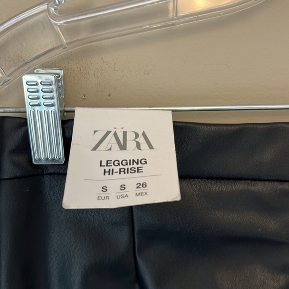 NWT Zara Faux Leather High Rise Leggings size S - Picture 5 of 10